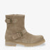 Felina Igloo botas de piel con forro interior de pelo natural. taupe
