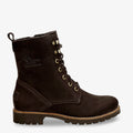 Fara Igloo Trav botas de piel con forro interior de pelo natural. marron
