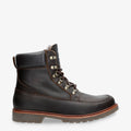 Polop Igloo botas de piel con forro interior de pelo natural. castaño