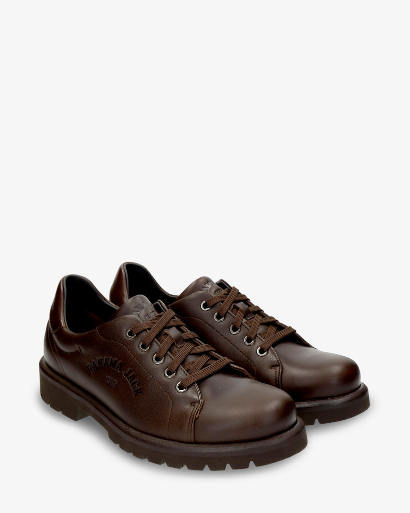 Biel zapatos de piel con forro interior de piel. marron