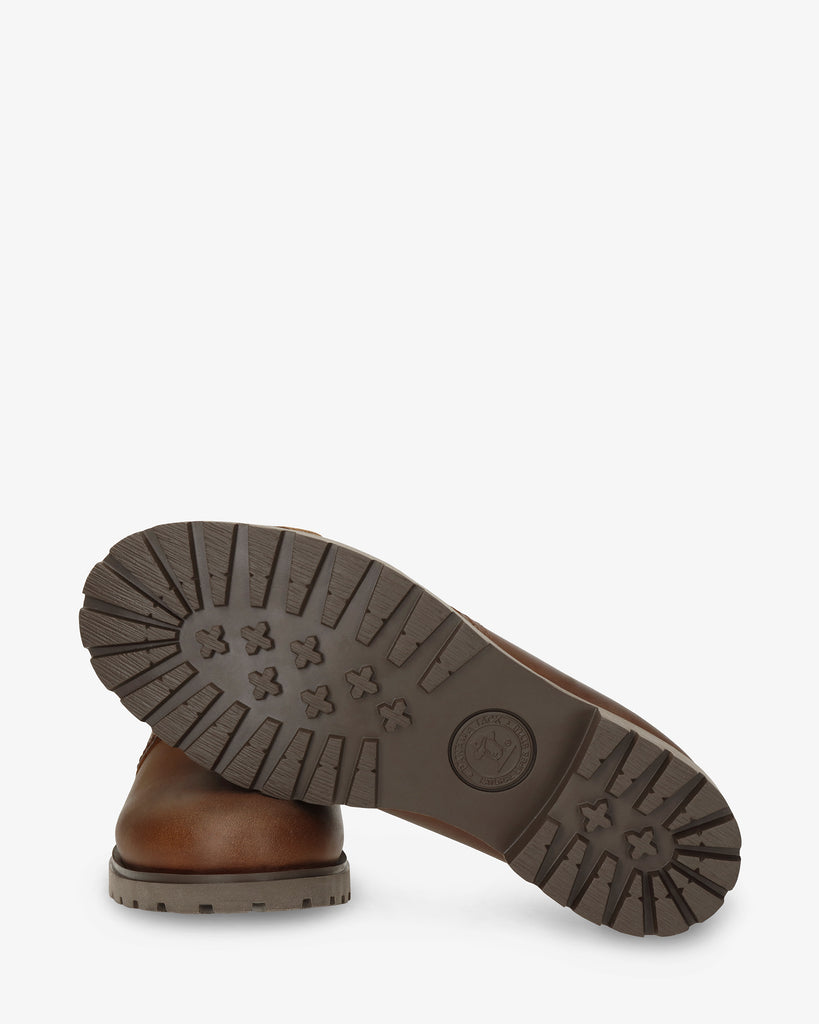 Bota Panama botín de piel con forro interior de piel. cuero