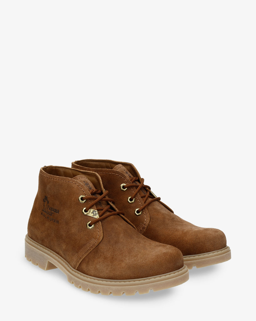 Bota Panama botines de piel con forro interior de piel. cuero