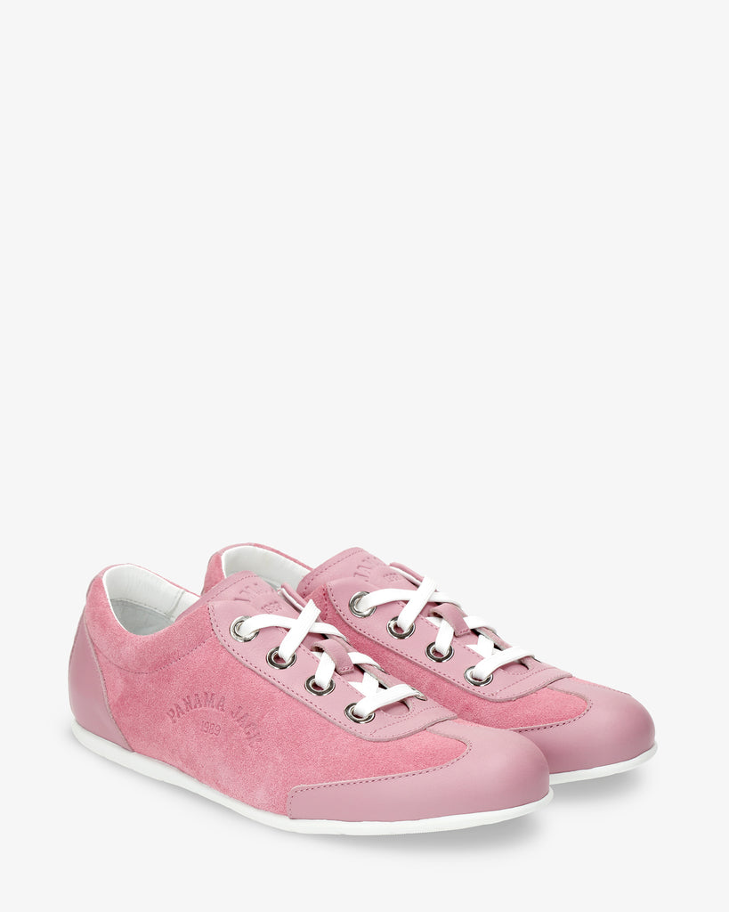 Farum sneakers de piel con forro interior de piel. rosa