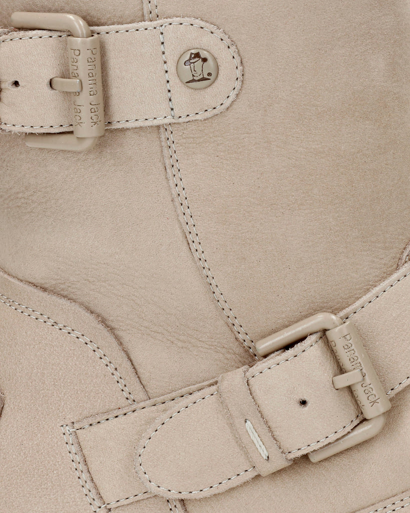 Felina Igloo botas de piel con forro interior de pelo natural. crudo