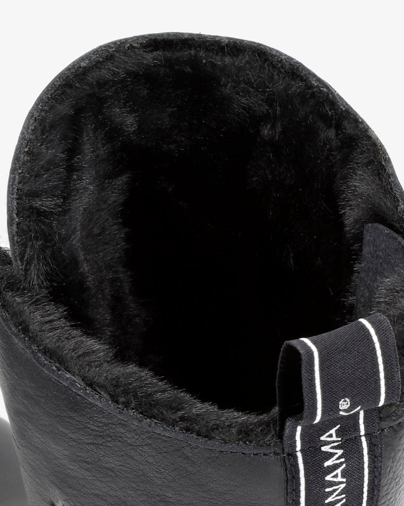 Fiorela botas de piel con forro interior de pelo. negro