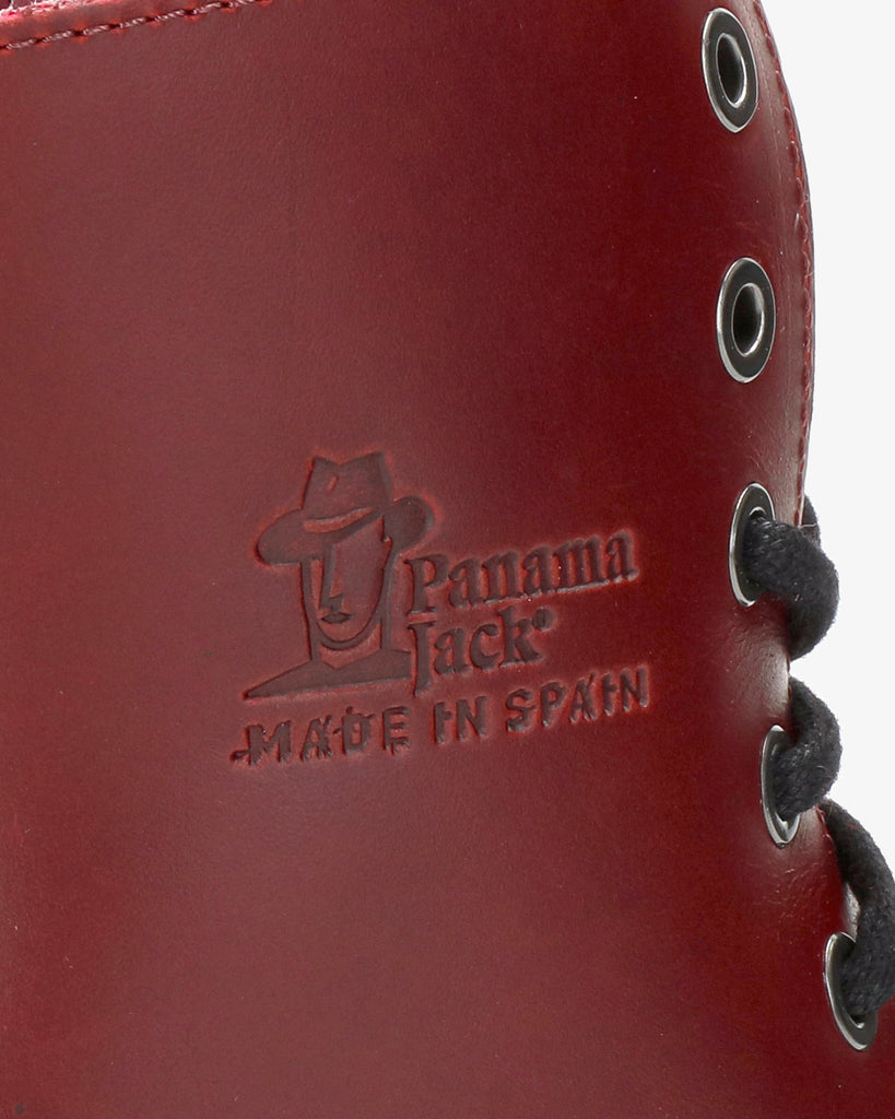 Frisia botas de piel con forro interior de piel. rojo