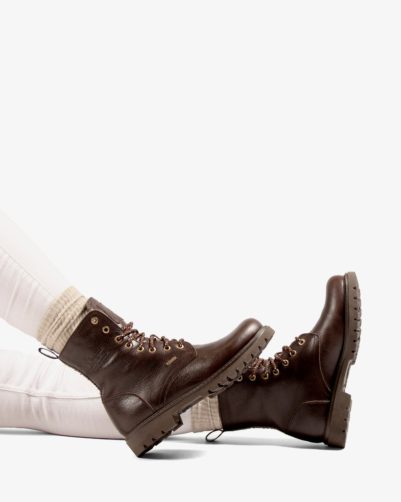 Frisia Gtx botas de piel con forro interior de gore-tex®. marron