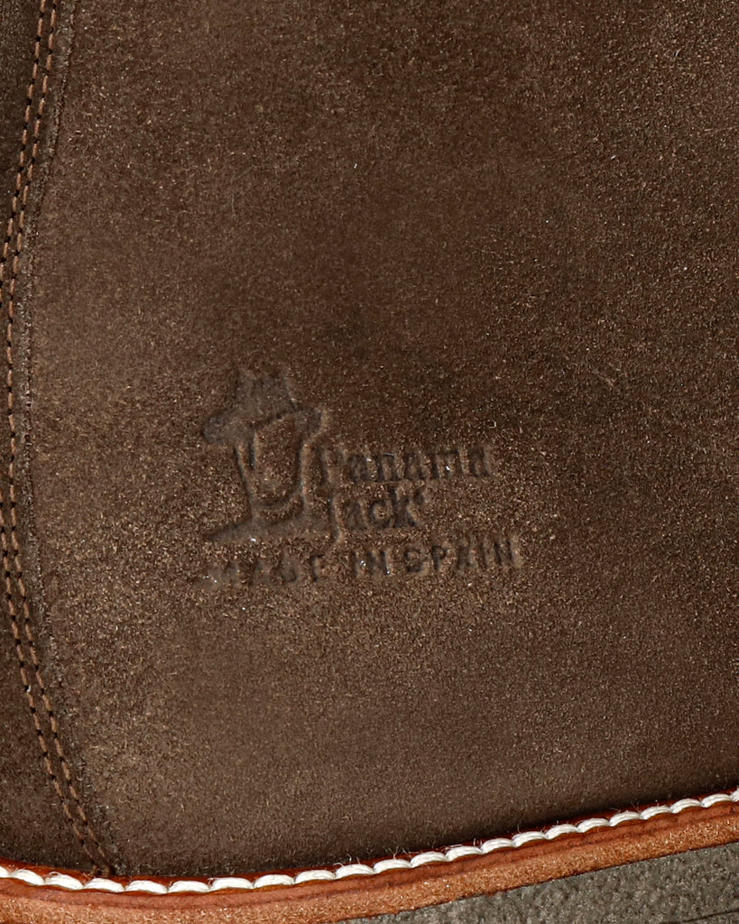 Gael botín de piel con forro interior de piel. humo