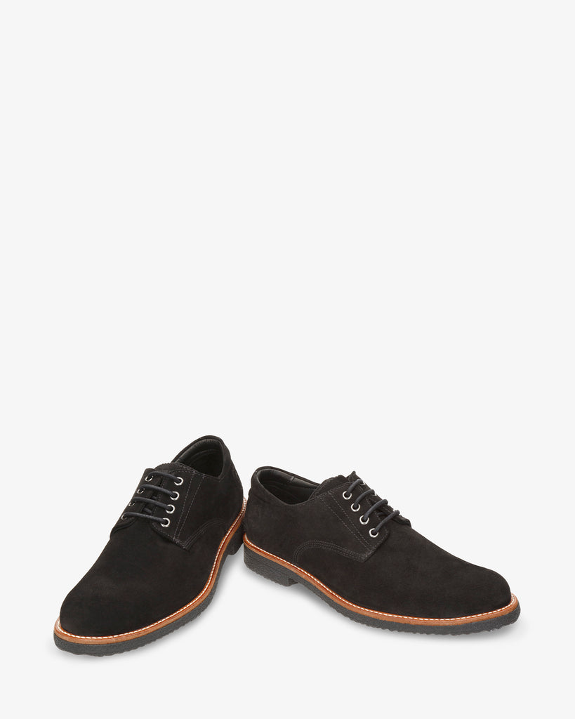 Gante zapatos de piel con forro interior de piel. negro