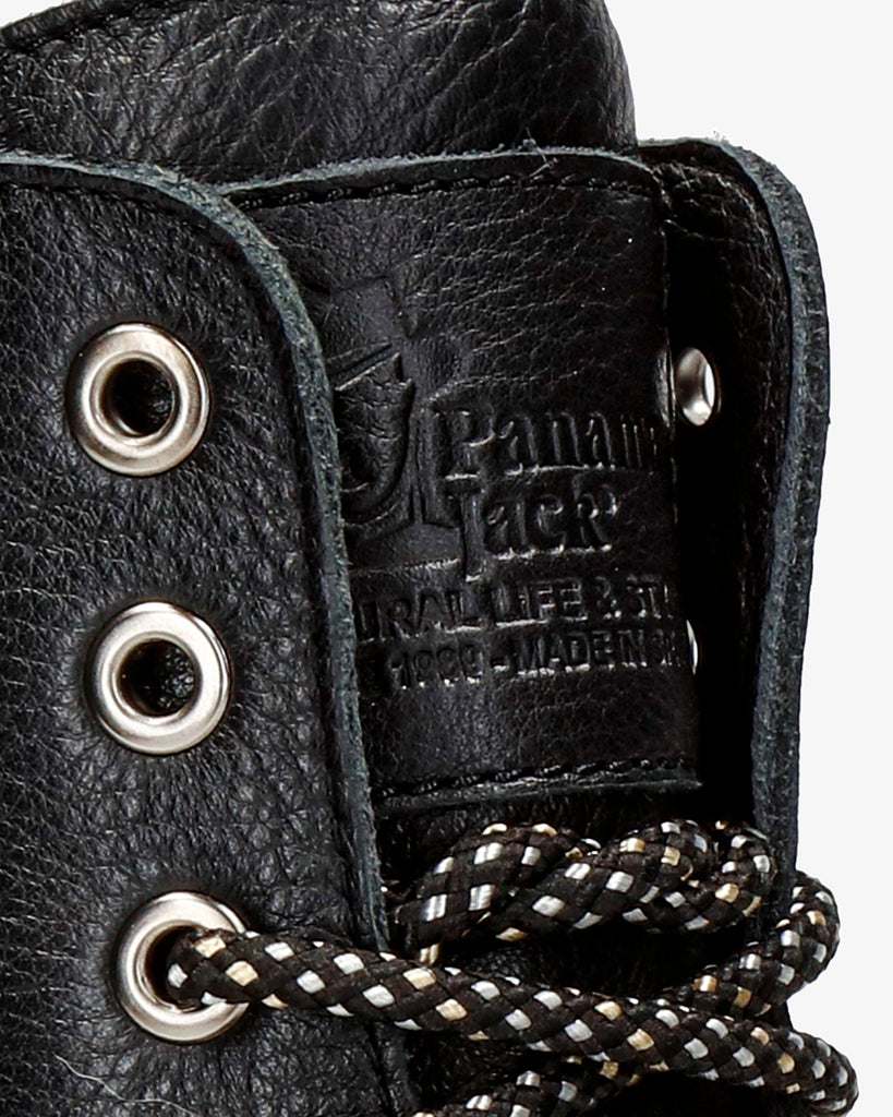 Padma botas de piel con forro interior de pelo. negro