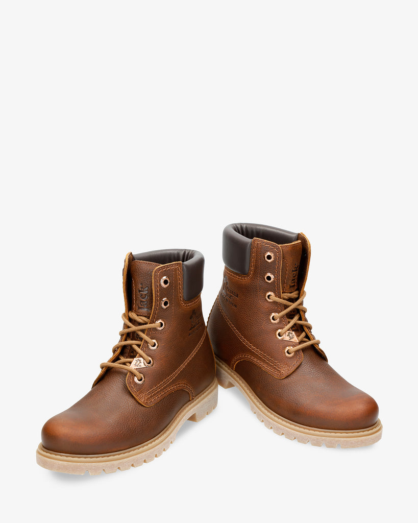 Panama 03 botas de piel con forro interior de piel. cuero