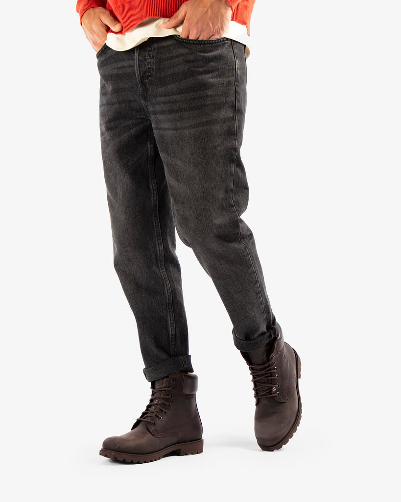 Panama 03 botas de piel con forro interior de piel. marron