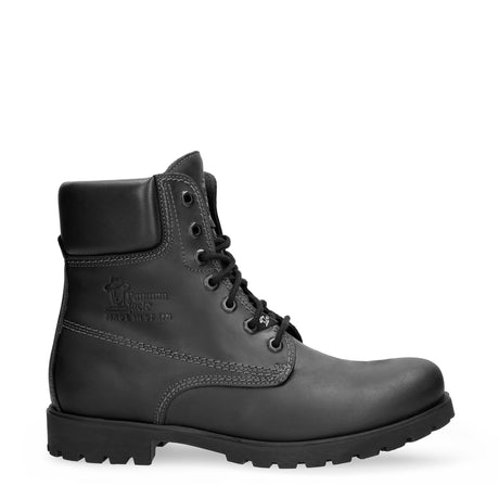 Panama 03 botas de piel con forro interior de piel. negro