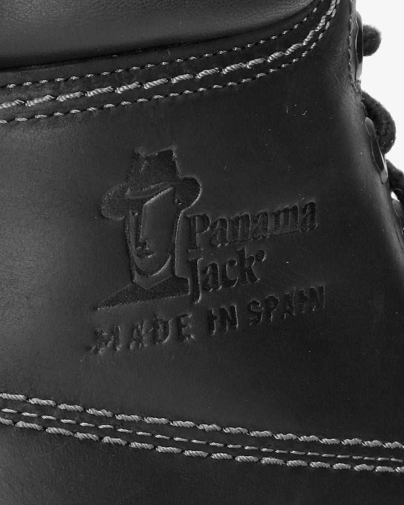 Panama 03 botas de piel con forro interior de piel. negro