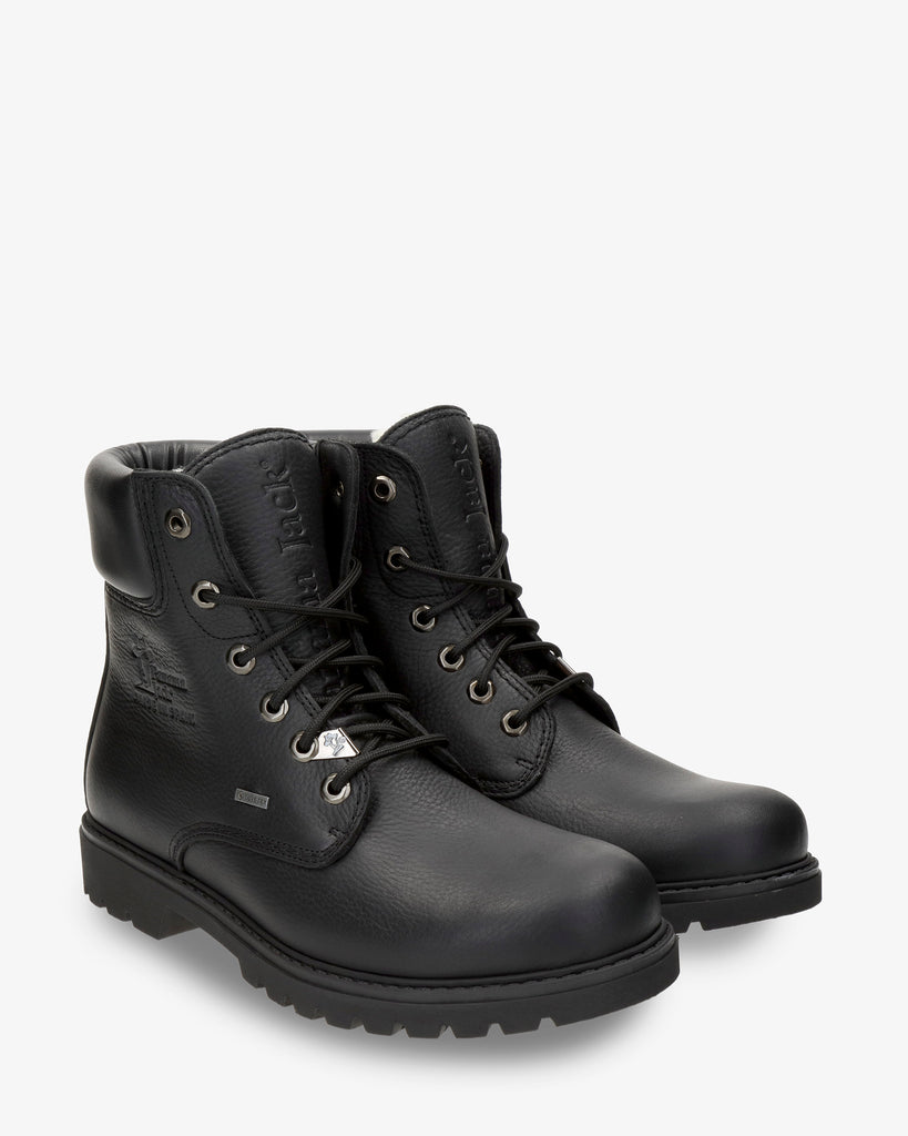 Panama 03 Gtx Wool botas de piel con forro interior de gore-tex® y lana. negro