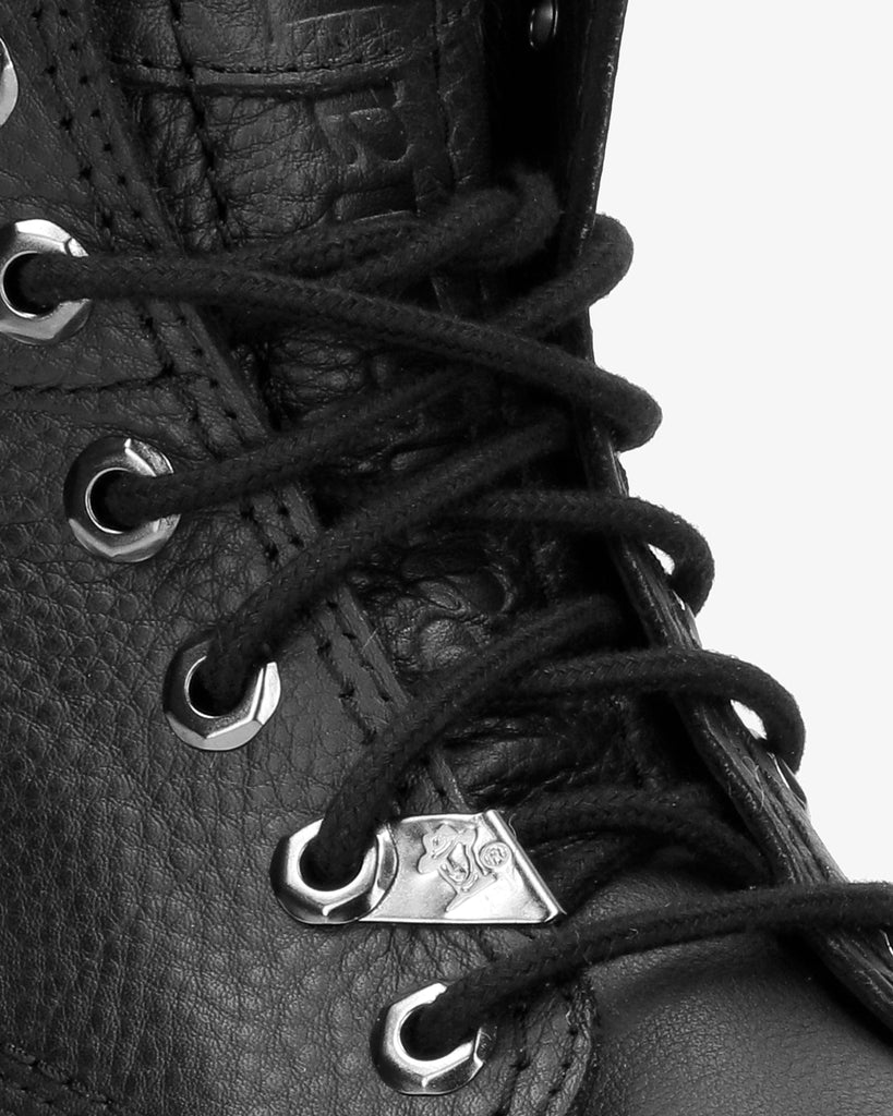 Panama 03 Igloo botas de piel con forro interior de pelo natural. negro