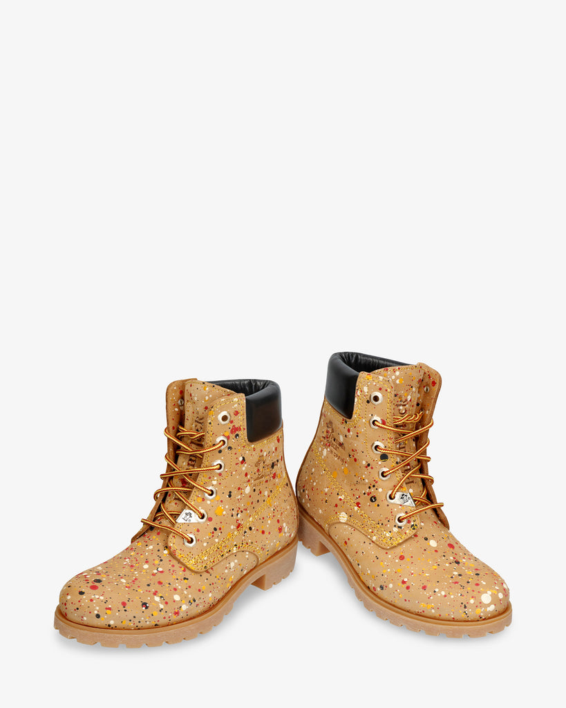 Panama 03 Ink botas de piel con forro interior de piel. vintage