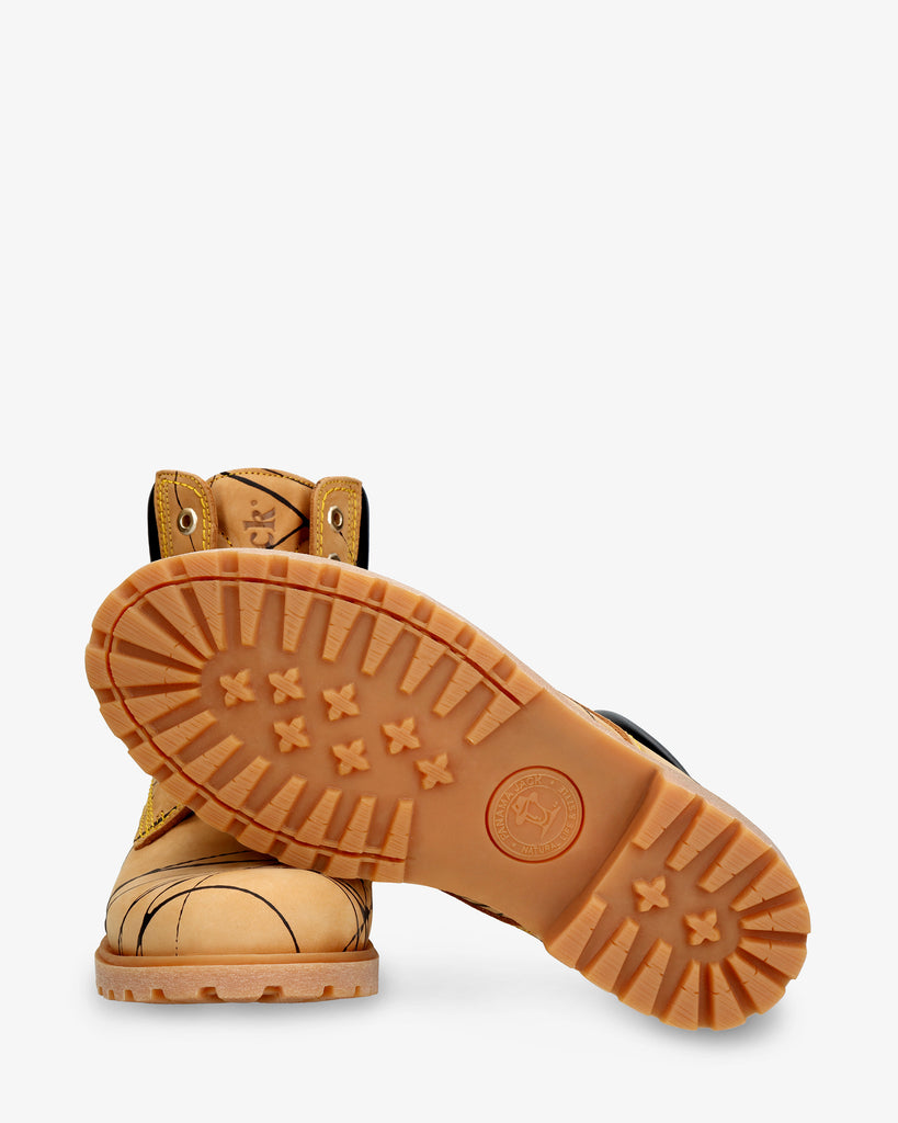 Panama 03 Ink botas de piel con forro interior de piel. vintage