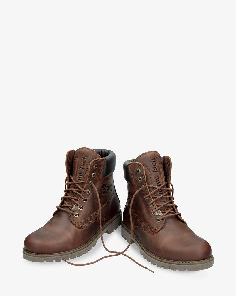 Panama 03 Wool botas de piel con forro interior de lana. cuero