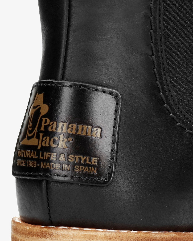 Pia Igloo Trav botines de piel con forro interior de pelo natural. negro