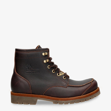 Ray botas de piel con forro interior de piel. castaño