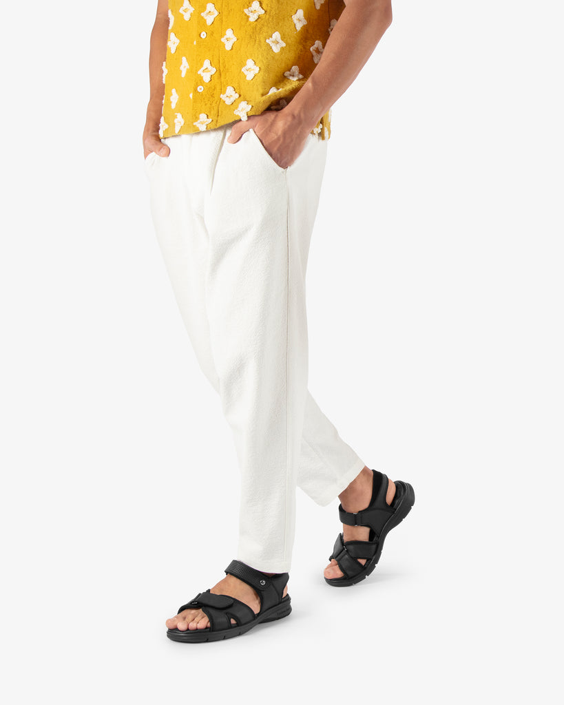 Sanders sandalias de piel con forro interior de lycra. negro