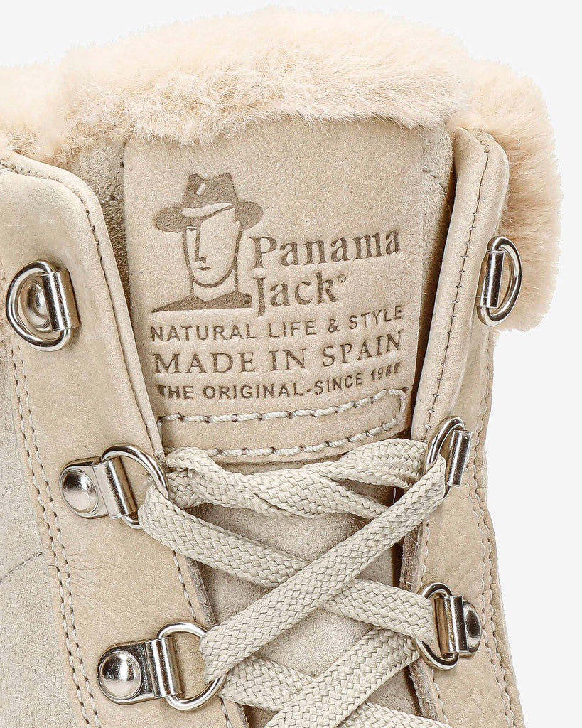 Tuscani botas de piel con forro interior de pelo. crudo